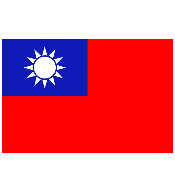 Vetor de bandeira taiwan —  Vetores de Stock