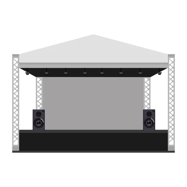 Concert podium vector — Stockvector