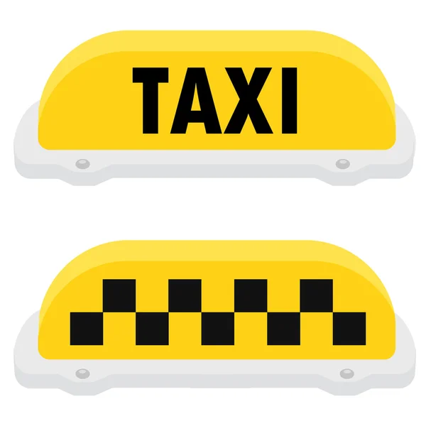 Жовтий знак таксі — стоковий вектор