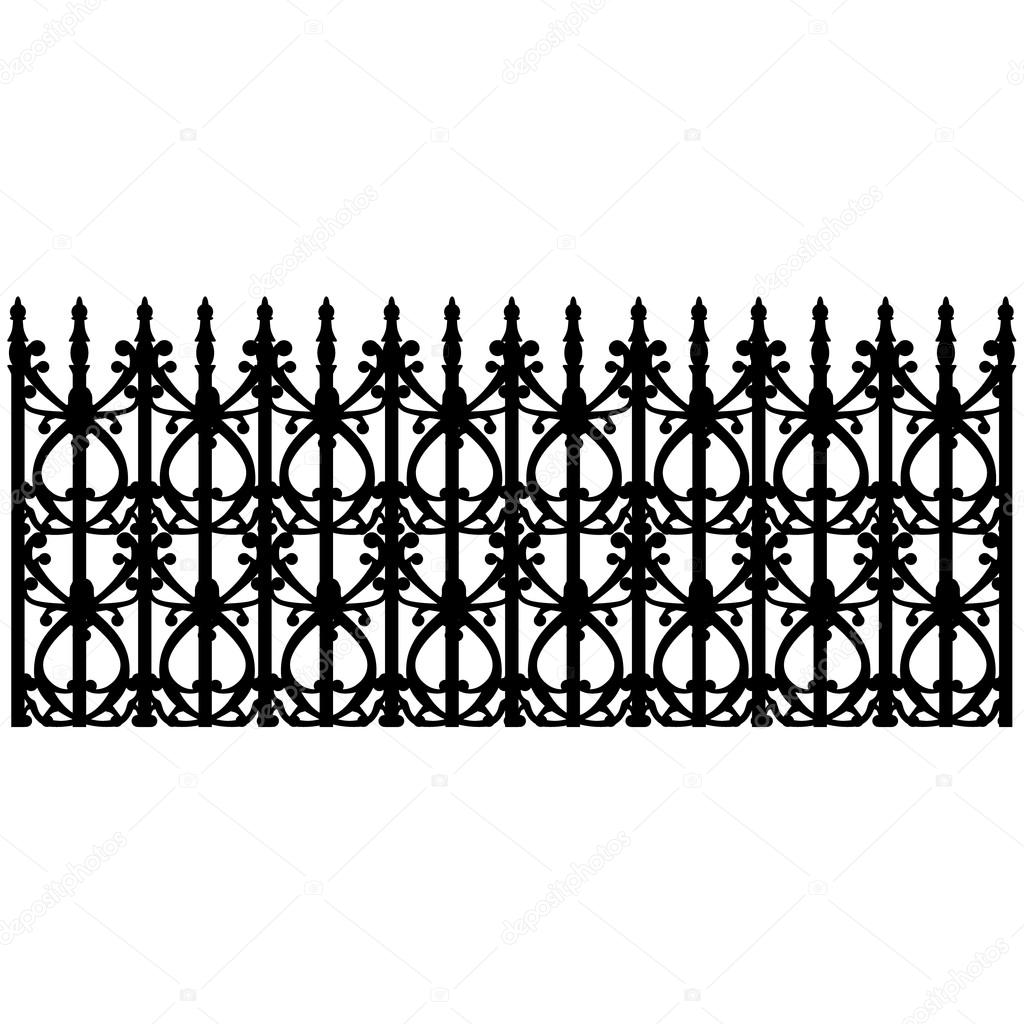 Wrought railing, fence