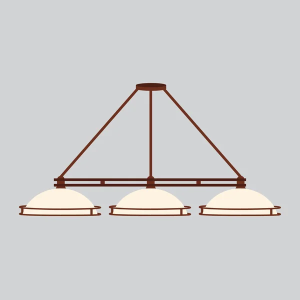Lámpara de piscina con tres tonos — Vector de stock