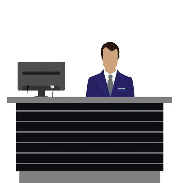 Reception desk raster — Stock Photo, Image