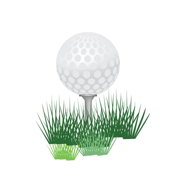 Balón de golf raster —  Fotos de Stock