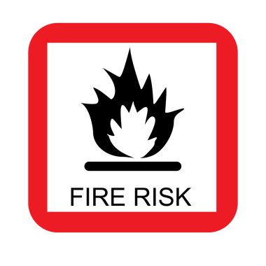 Yangın risk işareti