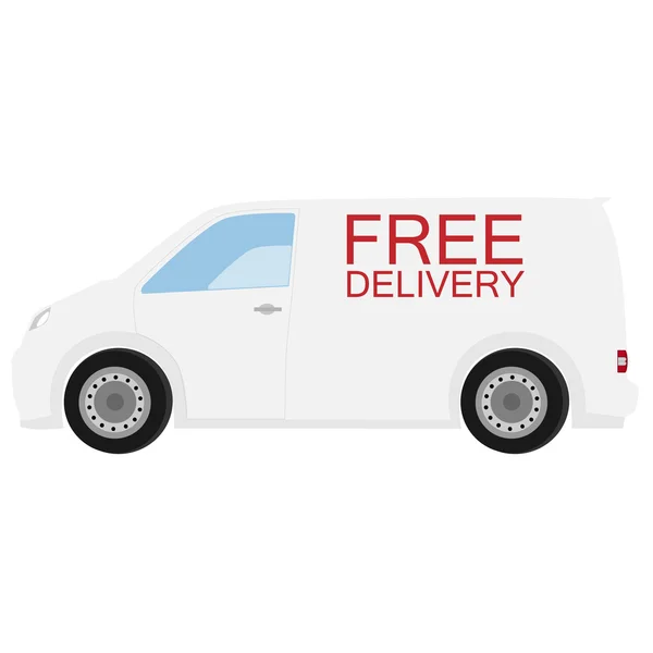 Delivery car raster — Stock Photo, Image