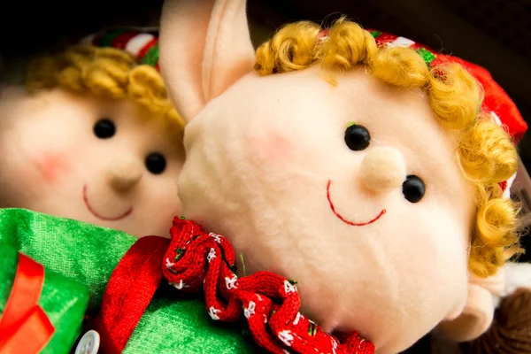 Decorazioni natalizie, elfi, bambole elfo — Foto Stock