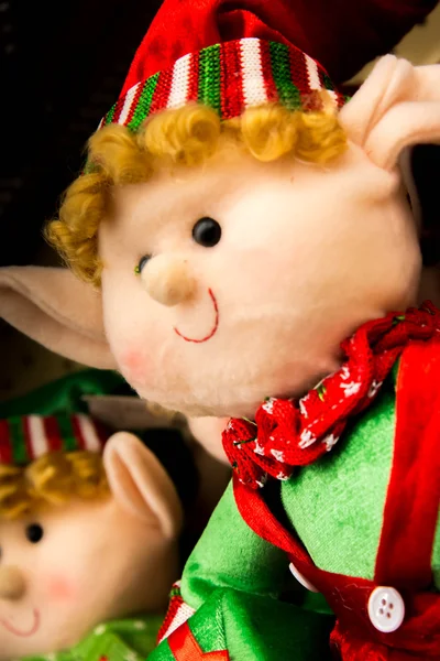 Decorazioni natalizie, elfi, bambole elfo — Foto Stock