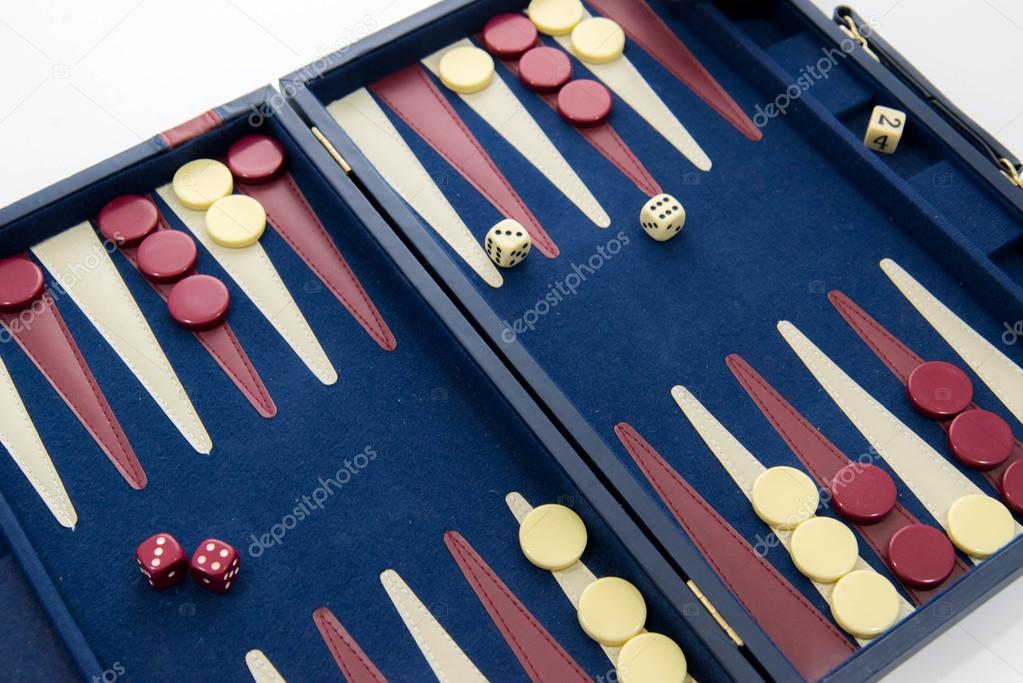 Board games backgammon in play — Stock Photo © martince2 57283041