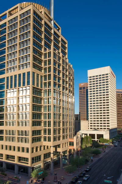 Urban streetscapes and buildings in downtown Phoenix, AZ — Stock Photo, Image