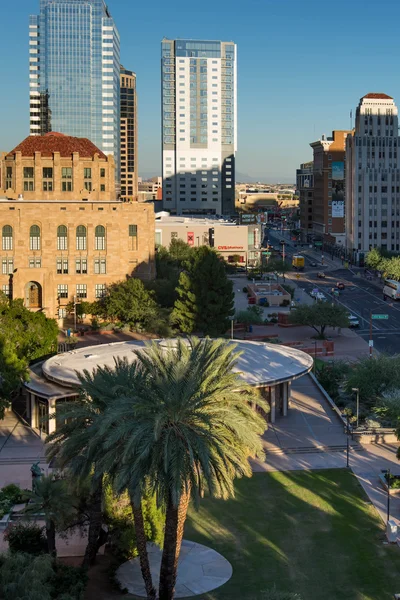 Urban streetscapes and buildings in downtown Phoenix, AZ — Stock Photo, Image