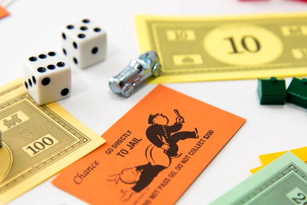 Monopoli gioco da tavolo in gioco — Foto Stock