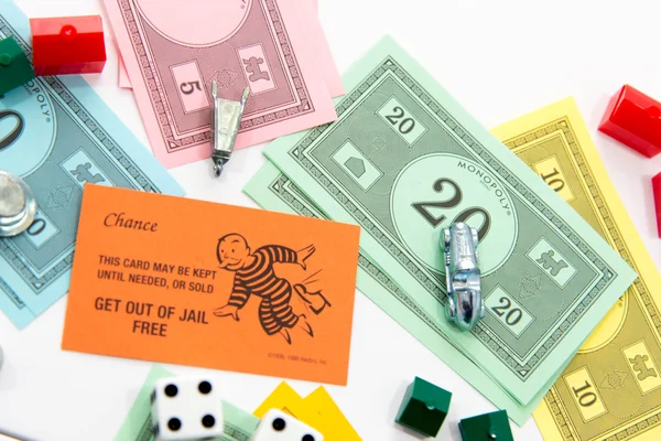 Monopol brettspill i spill – stockfoto