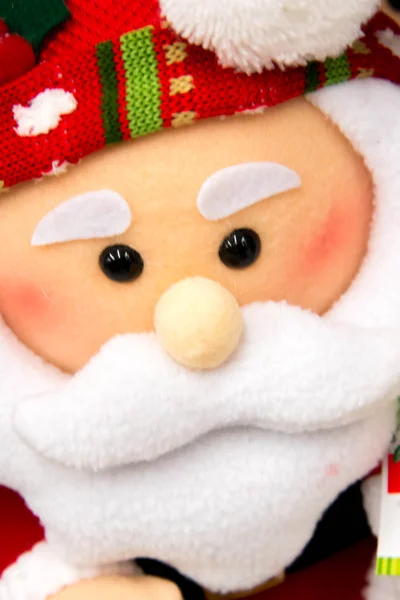 Christmas decorations - santa face — Stock Photo, Image