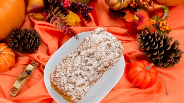 Pão de abóbora streusel — Fotografia de Stock