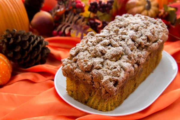 Pão de abóbora streusel — Fotografia de Stock