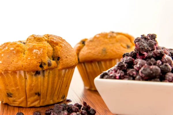 Verse blueberrry muffins — Stockfoto