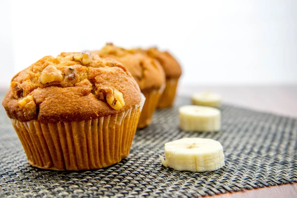 Banan mutter muffins — Stockfoto