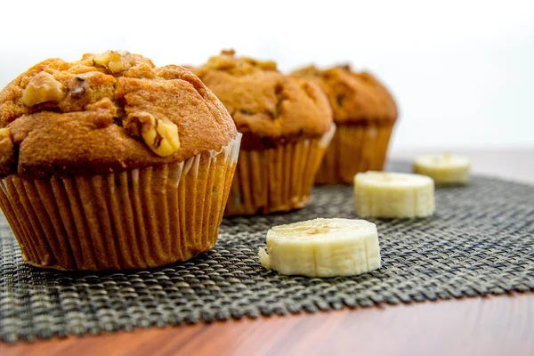 Banan mutter muffins — Stockfoto