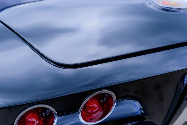 1962 svart corvette — Stockfoto