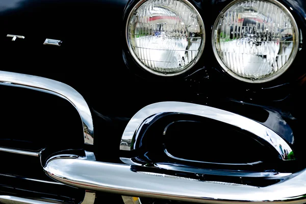 1962 black corvette — Stock Photo, Image