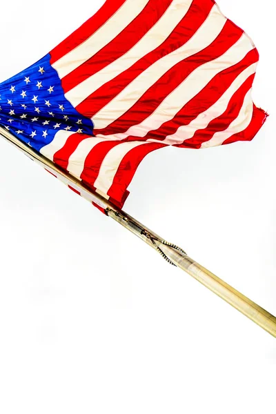 United States flag waving — Stock Photo, Image