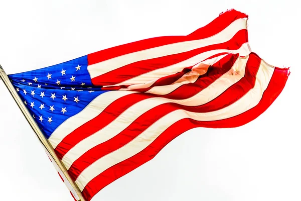 United States flag waving — Stock Photo, Image