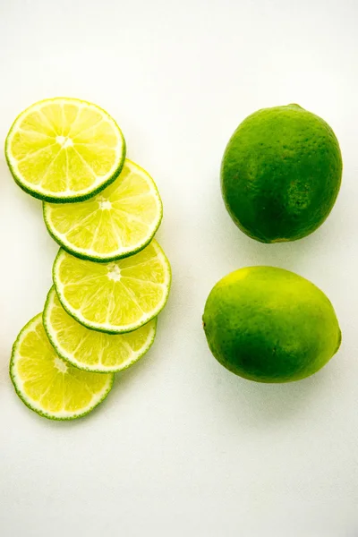 Sliced limes — Stock Photo, Image