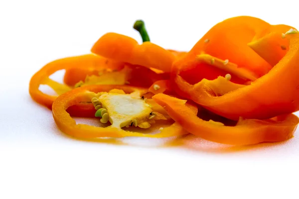 Irisan paprika oranye — Stok Foto