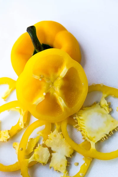 Fette di peperone giallo — Foto Stock