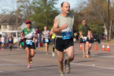 Houston 2015 maraton koşucu