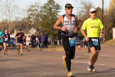 Houston 2015 maraton koşucu