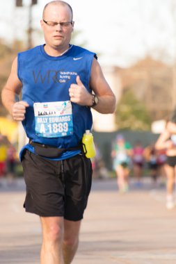 Houston 2015 maraton koşucu