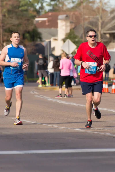 Houston 2015 maratonlöpare — Stockfoto