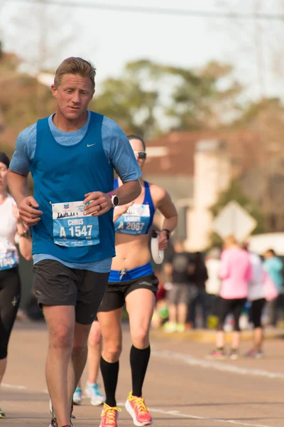 Houston 2015 corredores de maratona — Fotografia de Stock