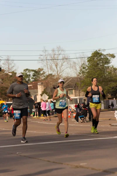 Houston 2015 marathon runners — Stock Photo, Image