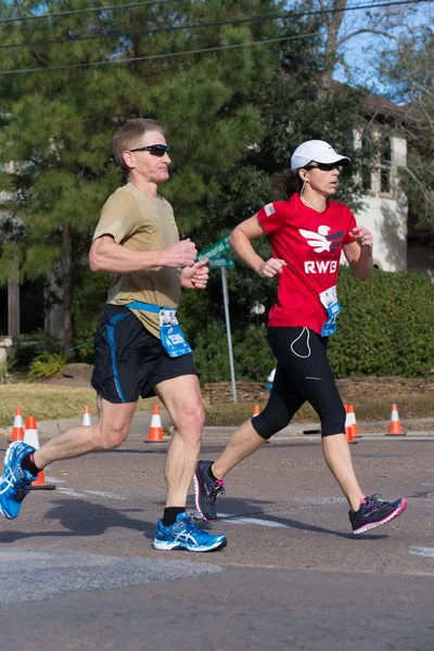 Corredores de maratón Houston 2015 — Foto de Stock