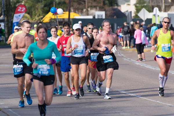 Houston 2015 corredores de maratona — Fotografia de Stock