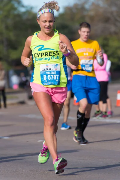 Houston 2015 corredores de maratona — Fotografia de Stock