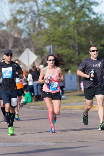 Houston 2015 corredores de maratona — Fotografia de Stock