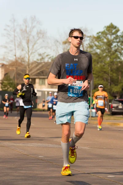 Houston 2015 maraton koşucu — Stok fotoğraf