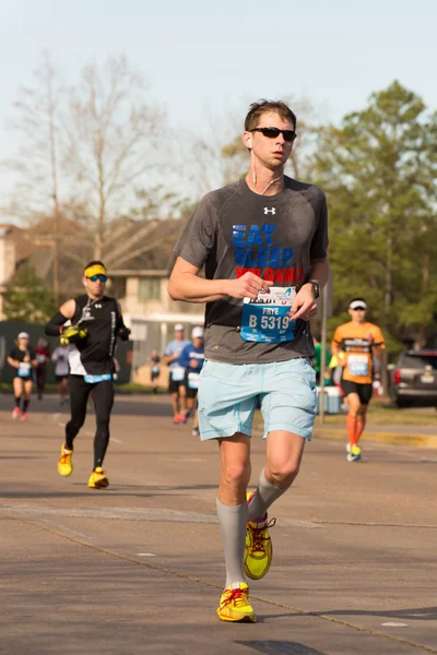 Houston 2015 corredores de maratona — Fotografia de Stock