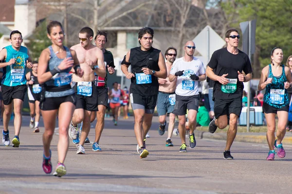 Houston 2015 corredores de maratona — Fotografia de Stock