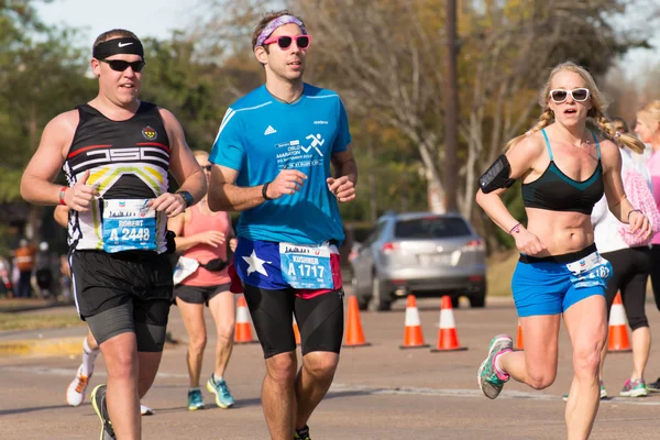 Houston 2015 corredores de maratona — Fotografia de Stock