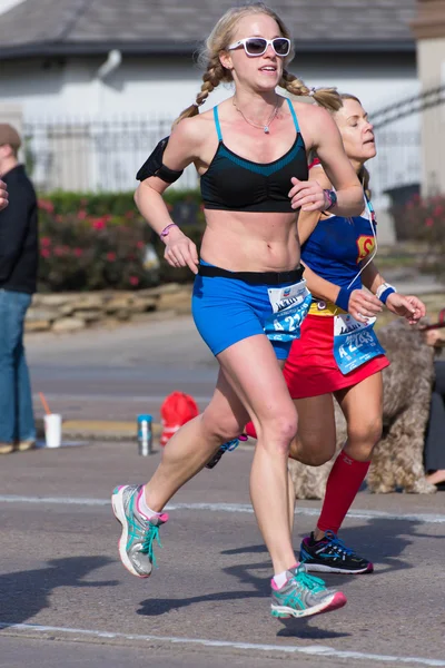 Houston 2015 maraton koşucu — Stok fotoğraf