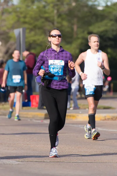 Houston 2015 maraton koşucu — Stok fotoğraf