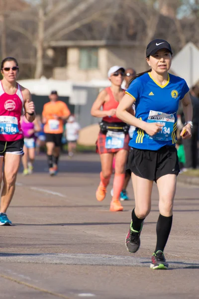 Corredores de maratón Houston 2015 — Foto de Stock