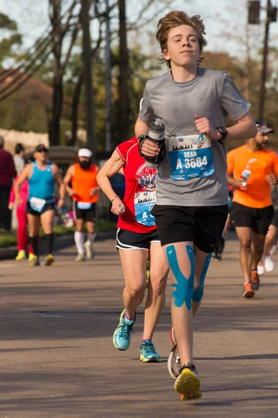 Houston 2015 maratoni futók — Stock Fotó