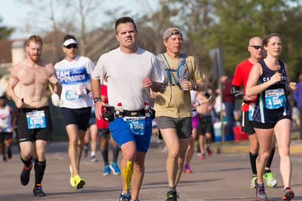 Houston 2015 corredores de maratona — Fotografia de Stock