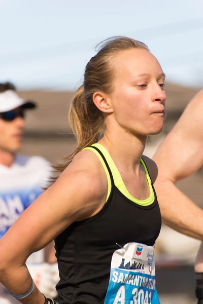 Corredores de maratón Houston 2015 — Foto de Stock