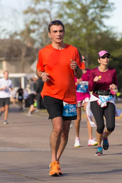 Houston 2015 maratonlöpare — Stockfoto